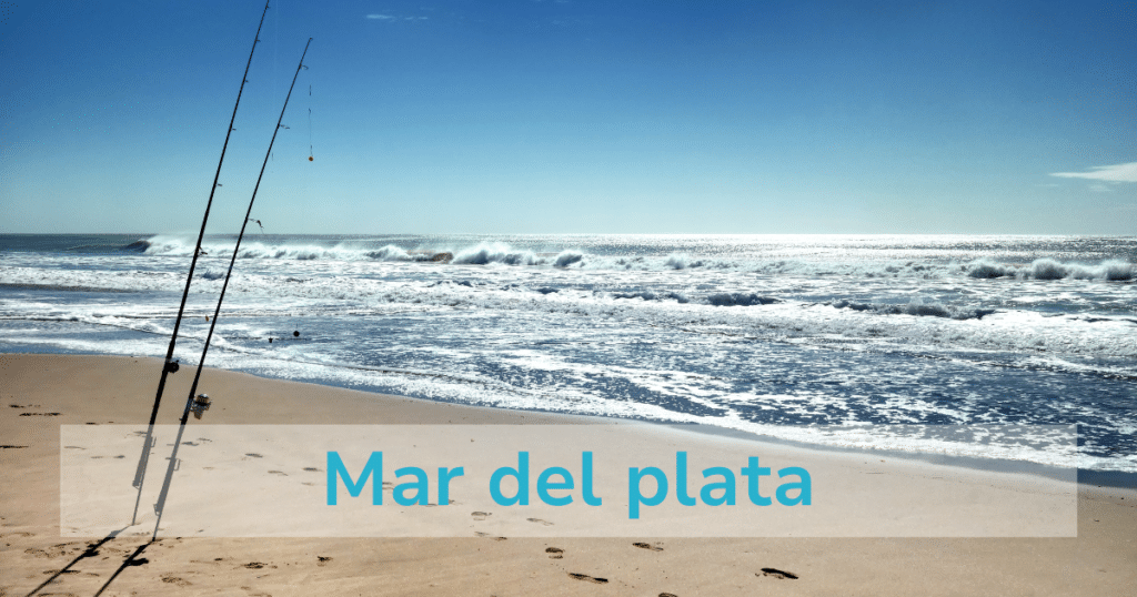 Mar del plata beachs in Argentina